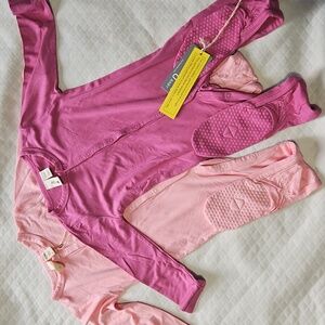 Kyte 12-18 footie bundle petal and sangria nwt